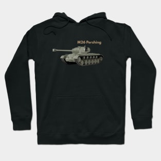 M26 Pershing American WW2 Heavy Tank Hoodie